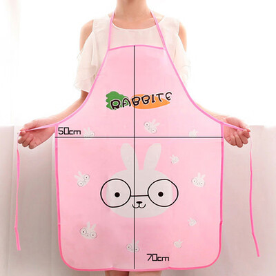 

Waterproof Kitchen Aprons Rabbit Printing Creative Women Apron BBQ Bib Kitchen Apron For Cooking Baking Restaurant Pinafore