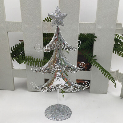 

Tailored Mini Desktop Iron Christmas Tree Home Office Decoration Gift Ornaments Creative