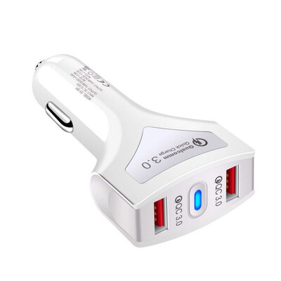 

12-24V Universal Dual USB Phone Car Charger QC30 Fast Charge Type-C Port