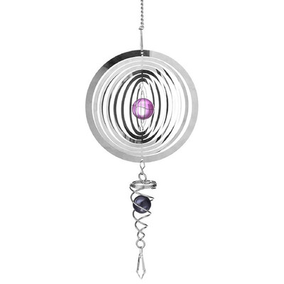 

Wind Spinner Christmas Decoration Hanging Ornament Colorful Metal Swivel Wind Chimes Thanksgiving Day Home Outdoor Garden Balcony