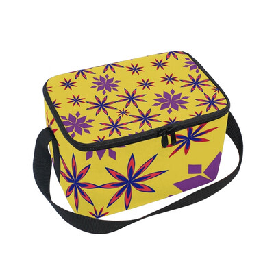 

ALAZA Insulated Lunch Box Bohemia Printed Lunch Bag for Men Women Portable Tote Bag Cooler Bag