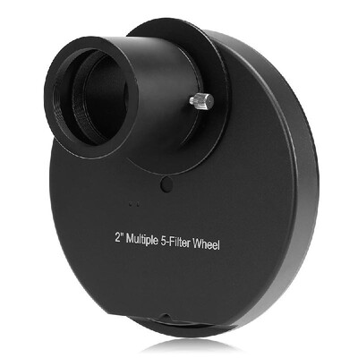 

125INCH 2INCH Eyepiece Filter Wheel Multiple 5-Filter Wheel Astronomy Telescope Accessory