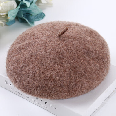

2019 new wool beret Japanese art painter hat hundred students hat English pumpkin creed hat