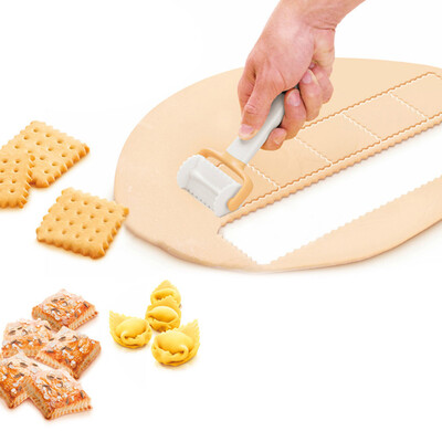 

Toponeto Rolling Cookie Cutters Dough Cutter Roller Slice Biscuit Cutting
