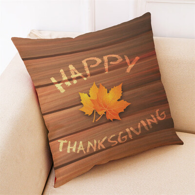 

Tailored Thanksgiving Gifts Pillowcase Happy Fall Pillow Cover Home Decoration 18x18Inch
