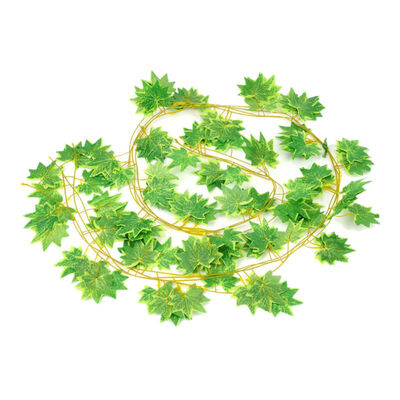 

Artificial Flowers 12pcs Red Maple Rattan Color Printing 24m Home Decoration Accessories Red And Green Home Garden Decoration