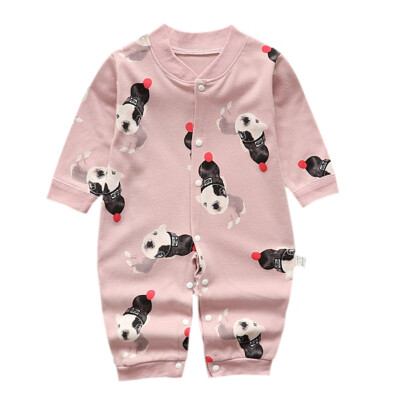 

Autumn Toddler Infant Rompers Baby Boy Girl Cartoon Dog Print Outfits Cotton Romper Jumpsuit Newborn Clothes Baby Clothing 3-12M