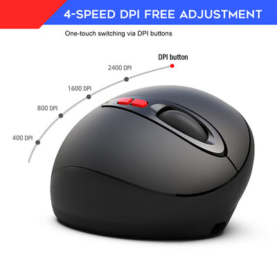 

HXSJ 7D Wireless Mouse 24GHz Gaming Mouse Ergonomic Design Vertical Mouse 2400DPI USB Mice For Laptop PC