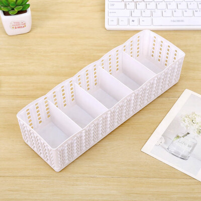 

1Pc Plastic Organizer Storage Box Tie Bra Socks Drawer Cosmetic Divider