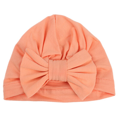 

New Fashion Spring And Autumn Baby Big Bow Cotton Hat Children Boy Soft Headscarf Hat Photography Props Cap