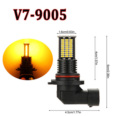 

2x Lamps IP68 Bulbs 12V-24V Car LED Fog Lights 3000K 3200LM For BMW Ford Parts