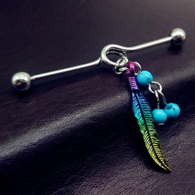 

Industrial Piercing Barbell Stud Ear Ring Piercing Ear Bone Nail