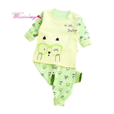 

Children Clothing Set Baby Girl Underwear Autumn Long Sleeve Cartoon T-shirt Pants Fashion Boy Clothes Set Children Clothing