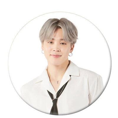 

Kpop BTS Cute Q Version Round Tin Plate Badge Cute Cartoon Brooch Bag Pendant Boys Girls Accessories Hot Gift for Fans