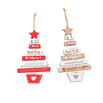 

Christmas wooden pendant hanging door decorated Christmas tree family party decorations