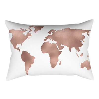 

〖Follure〗Rose Gold Pink Cushion Cover Square Pillowcase Home Decoration30cm X 50cm