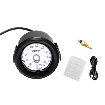 

12V Universal Virtual Pointer Meter Car Water Temperature Gauge 7 Colors LCD Screen Display 2" 52mm Round Type