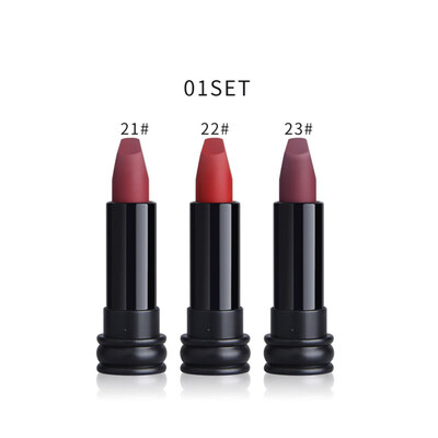 

3Pcs Sexy Moisturizing Matte Glossy Lip Cream Long Lasting Makeup Lipsticks