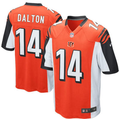 

Youth Football Jersey Cincinnati Bengals Andy Dalton Orange Alternate Game Jersey