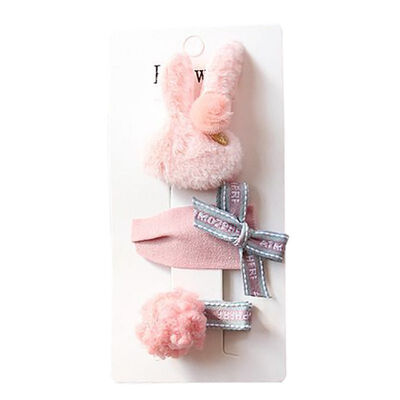 

3 Pieces Set Children Handmade Bow Hair Clip Baby Girls Hair Ring Cloth Fabric Hair Accessories 1-12Y