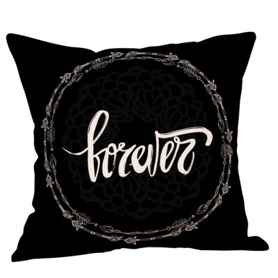 

〖Follure〗Sweet Home Cotton Linen Square Throw Pillow Cases Home Decor Sofa Cushion Cover