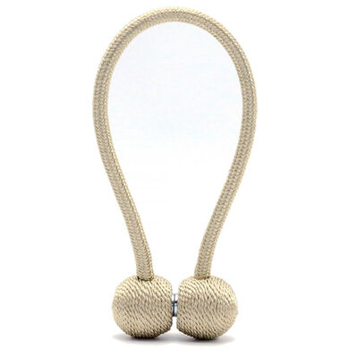 

UpperX European Modern Window Curtains Buckle Magnet Buckle Curtain Cord Living Room Bedroom Beige