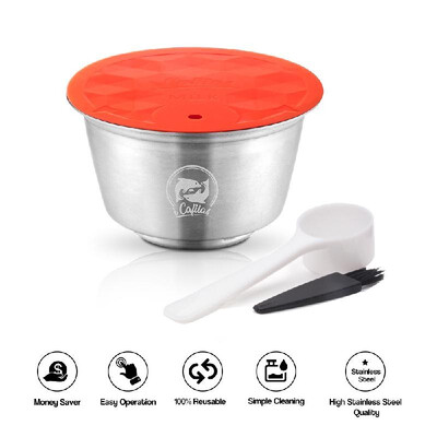 

Reusable Milk Capsule Stainless Steel Refillable Milk Foam Pod Compatible with Dolce Gusto