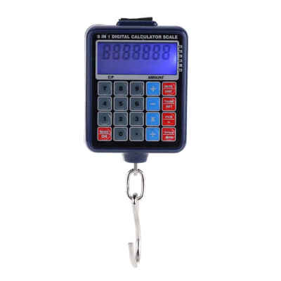 

LCD Backlit Electronic Weighing Scales Mini Digital Hanging Luggage Weight Scale Calculator 50kg10g Weight