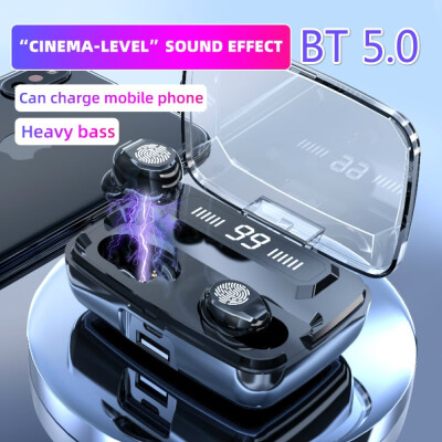 

Original Wireless Headphones M11 TWS Bluetooth 50 Stereo Earbuds Headset Noise Cancelling Charging Box For Mobile Phone