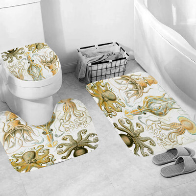 

Gobestart 3pcs Non-Slip Fish Scale Bath Mat Bathroom Kitchen Carpet Doormats Decor