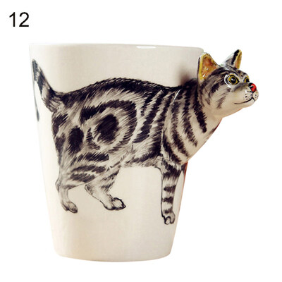 

350ML 3D Hand-painted Lovely Animal Ceramic Water Cup Creative Coffee Tea Mug