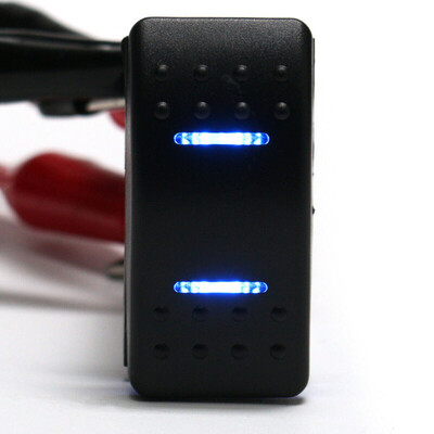 

LED Display DPDT Switch ABS Double Terminal Rocker For Car Motorcycle Off-road