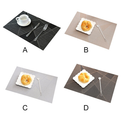

Anti-Slip Heat Insulation Placemats Washable Coffee Mats Heat Resistant Kitchen Tablemats For Dining Table