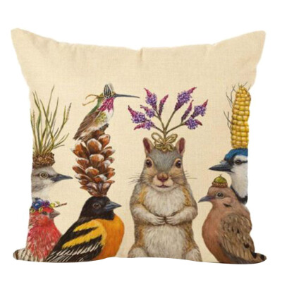 

Animal Pattern Cushion Cover Special Throw Pillow Case Beauty Square Home Sofa Decoration