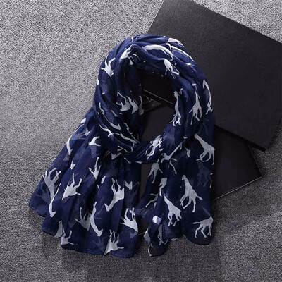 

Gobestart Women Ladies Giraffe Print Pattern Long Scarf Warm Wrap Shawl