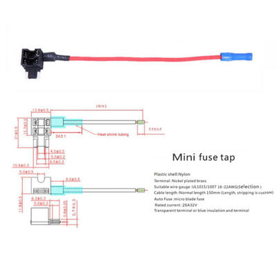 

1PC 12V MINISMALLMEDIUM Car Blade Fuse Holder Add-a-circuit Electric Appliance Piggy Back Fuses Tap