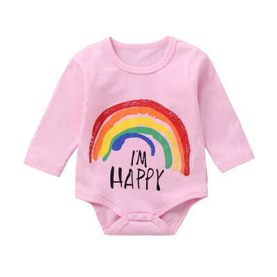 

Cute Autumn Infant Baby Long Flare Sleeve Flower Print Rompers Kids Girls Bodysuit Jumpsuit Clothes