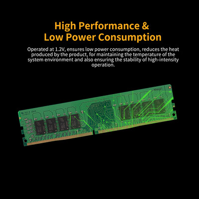 

ASint LO-DDR4-2666-4GB Desktop Memory DDR4 2666MHz PC RAM 288Pin Low Power Consumption 4GB