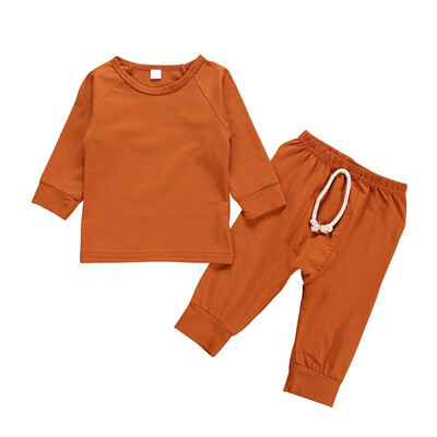 

2pcs Toddler Baby Girls Clothes Autumn Winter Baby Boys Clothes Tos T-shirt Long Pants Outfits Kids Baby Boy Set Clothing