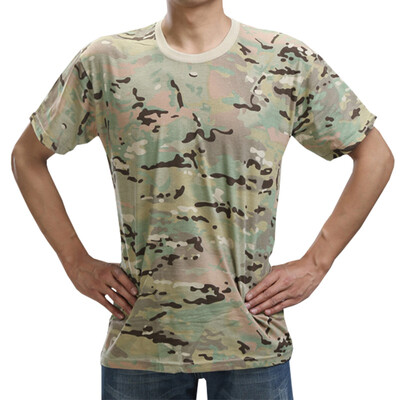 

New Army Military Shirt Men Camouflage Fitness T Shirt Tactical Combat T-Shirt Quick Dry Tshirt