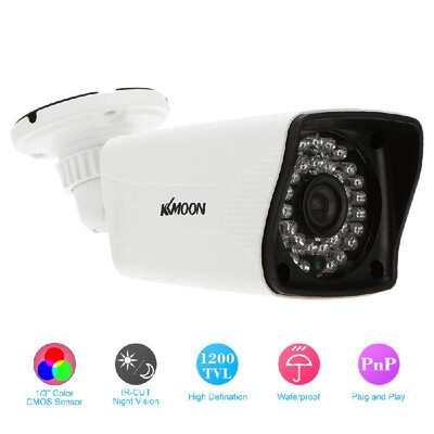 

KKmoon® 1200TVL 13 CMOS IR-CUT Waterproof Security CCTV Camera Home Surveillance PAL System