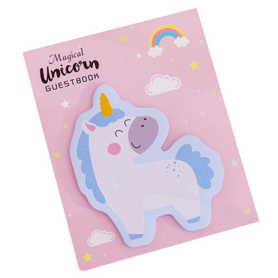 

Lovely Creative Novelty Newfangled Rainbow Unicorn Notes Page Label Sticky Notes