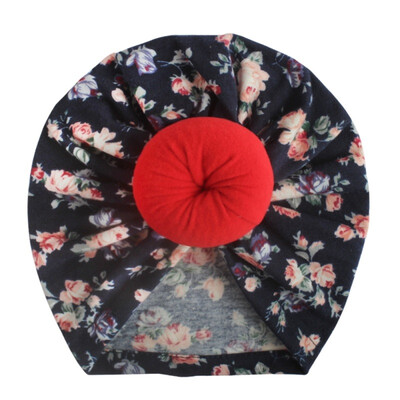 

Autumn Winter Soft Cute Newborn Baby Flower Pearl Design Girls Caps Infant Hat Turban Elastic Caps