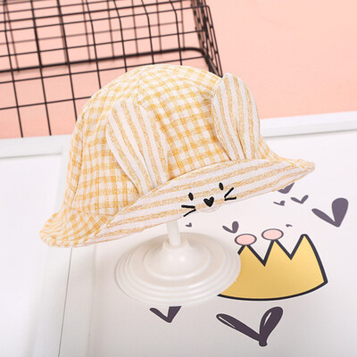 

Baby Summer Outdoor Bucket Hat Children Floral Print Panama Cap Sun Beach Cap Lovely Princess Baby Girl Hats