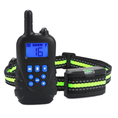 

Remote Electric Training Dog Collars Rechargeable Electric Shock Vibration Big Dogs Harnesses Collar Outdoor Pet Sport