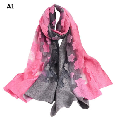 

Women Scarf Fashion Flower Printing Long Soft Wrap Scarves Ladies Shawl scarf Summer Sunscreen