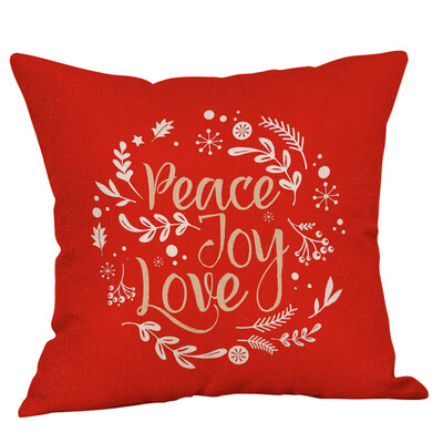 

〖Follure〗New Christmas Cotton Linen Pillow Case Sofa Cushion Cover Home Decor