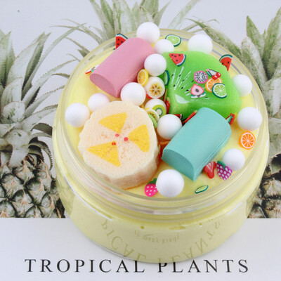 

〖Follure〗100ml Fluffy Fruit Cloud Slime Fluffy Slime Stress Relief Toy Scented Sludge