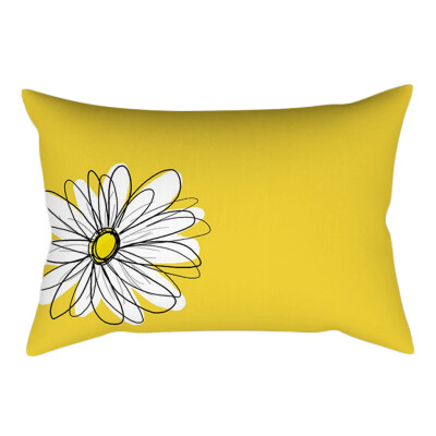 

〖Follure〗Pineapple Leaf Yellow Pillow Case Sofa Car Waist Throw Cushion Cover Home Decor