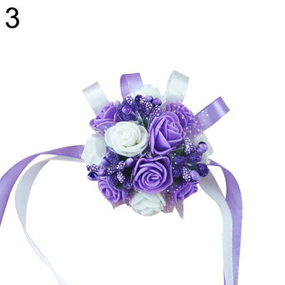 

Bracelet Bridesmaid Sisters Hand Flower Wrist Corsage Wedding Party Accessories